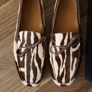 Ralph lauren purple label zebra calf hair Drivers
